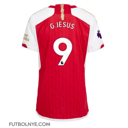 Camiseta Arsenal Gabriel Jesus #9 Primera Equipación para mujer 2023-24 manga corta